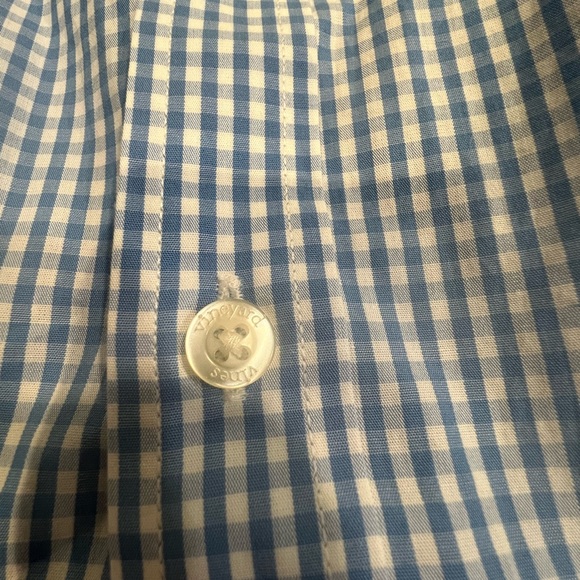 Boys Vineyard Vines Button Down Blue Gingham - Picture 8 of 11
